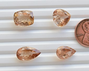 Imperial Topaz Mix Cut Stone Faceted Natural Gemstone | Topaz for Jewelry Making | DIY Jewelry