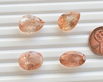 Imperial Topaz Mix Cut Stone Faceted Natural Gemstone | Topaz for Jewelry Making | DIY Jewelry