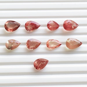 Andesine Pear Cut Stone Faceted Natural Gemstone | Andesine for Jewelry Making | Andesine Gemstone | Gemstone Supplies | DIY for Jewelry