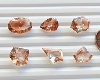 Imperial Topaz Mix Cut Faceted Natural Gemstone | Topaz for Jewelry Making | Gemstone Supplies | DIY Jewelry