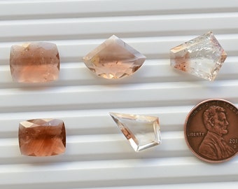 Imperial Topaz Mix Cut Faceted Natural Gemstone | Topaz for Jewelry Making | Gemstone Supplies | DIY Jewelry
