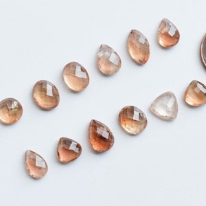 Imperial Topaz Mix Cabochon Faceted Natural Gemstone | High Quality Imperial Topaz for Jewelry Making | Gemstone Supplies