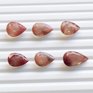 Andesine Pear Cut Stone Faceted Natural Gemstone | Andesine for Jewelry Making |  | DIY for Jewelry | Andesine Gemstone | Gemstone Supplies