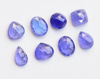 Tanzanite Mix Rose Cut Faceted Cabochon for Jewelry Making | Tanzanite from Tanzania | Tanzanite Gemstone | Gemstone Supplies | DIY Jewelry