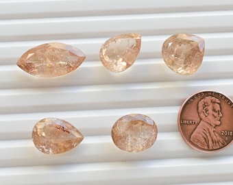 Imperial Topaz Mix Cut Stone Faceted Natural Gemstone | Topaz for Jewelry Making | DIY Jewelry