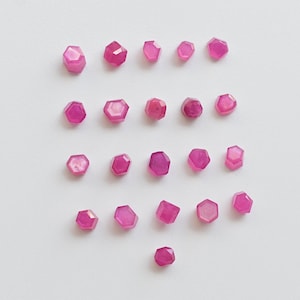 Ruby Glass Filled Tumble Faceted Natural Gemstone | Ruby for Jewelry Making | DIY Jewelry