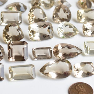 100 carat Smoky Quartz Mix Cut Stone from Brazil | 5 to 9 Pieces | 27x16x9 to 17x12x7 MM | Natural Gemstone for Jewelry Making