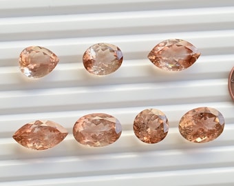 Imperial Topaz Mix Cut Stone Faceted Natural Gemstone | Topaz for Jewelry Making | DIY Jewelry | Gemstone Supplies