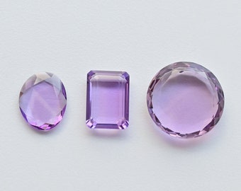 Pink Amethyst Mix Crown Cut Faceted Natural Gemstone | Amethyst for Jewelry Making | Gemstone Supplies | DIY Jewelry