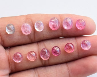 Burmesischer Multi Spinell Runder Glatter Cabochon Natürlicher Edelstein | Spinell für die Schmuckherstellung | Edelstein Zubehör