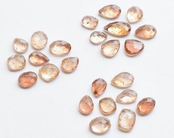 8 Pieces Imperial Topaz Mix Cabochon Faceted Natural Gemstone Lot | Topaz for Jewelry Making | Gemstone Supplies