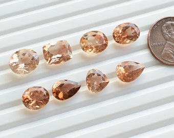 Imperial Topaz Mix Cut Stone Faceted For Jewelry Making Natural Loose Cut Gemstone | Genuine Topaz | Topaz for jewelry