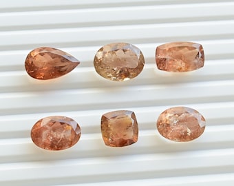 Imperial Topaz Mix Cut Stone Faceted Natural Gemstone | Topaz for Jewelry Making | DIY Jewelry | Gemstone Supplies