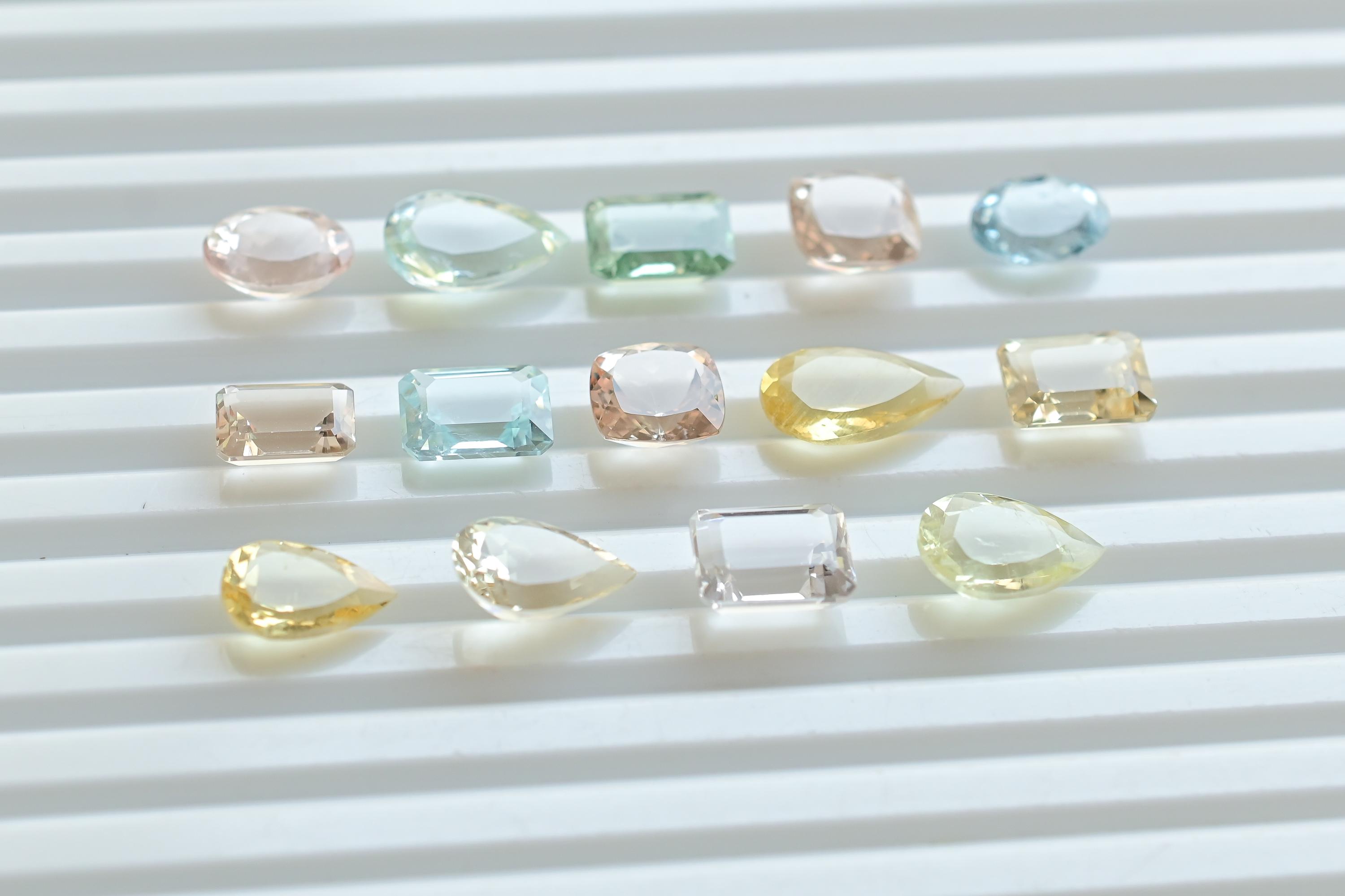Mix Beryl Mix Cut Stone Faceted Loose Gemstone | Beryl for Jewelry ...