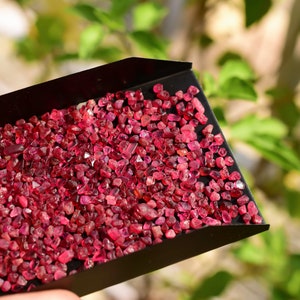 100 Pieces Burmese Red Spinel Rough Gemstone | Natural Rare Raw Gemstones 2-3.5 MM | Superior Red & Pink Color Untreated Natural Raw Spinel