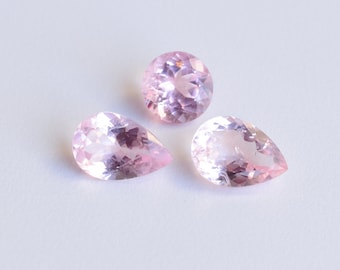 Vibrant Color Morganite Faceted Cut Stone From Nigeria Natural High Quality Morganite Cut Gemstone For Jewelry With Very Mild Inclusions