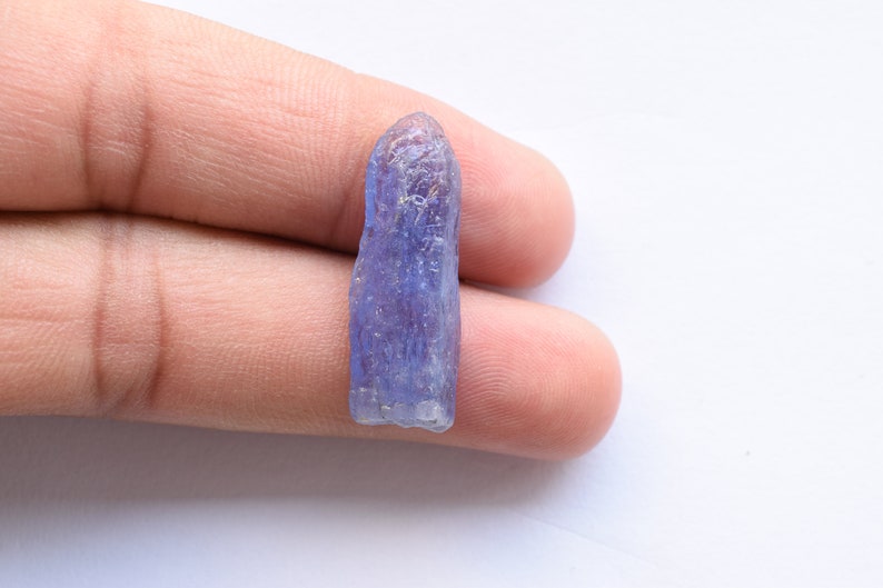 Light Blue Color Tanzanite Loose Rough NATURAL TANZANITE 31.5x11x5.5mm Raw Loose Rough Natural Gemstones December Birthstone Raw Stones