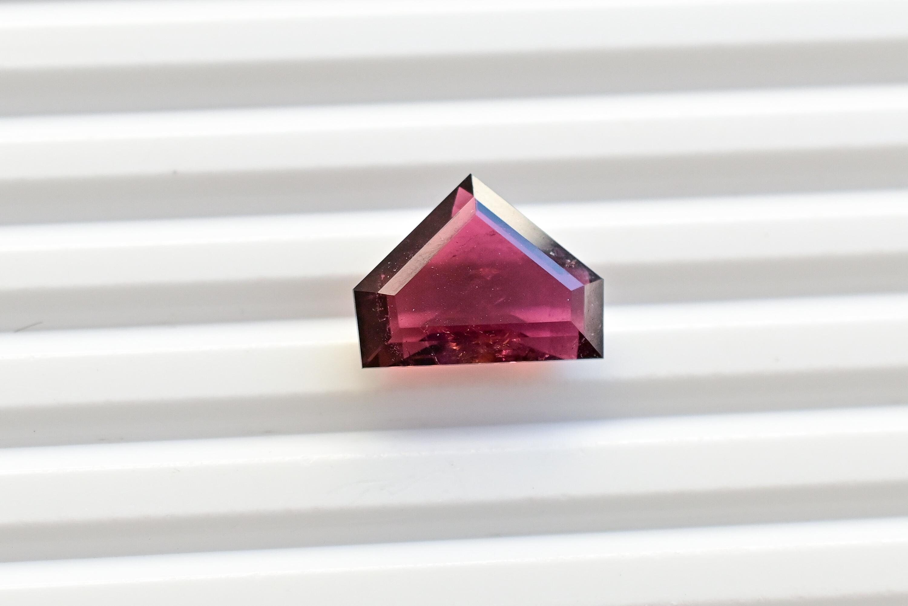 Pink Tourmaline Pentagon Step Cut Faceted Natural Loose Gemstone | 13x16.5x6 MM | High-Quality Tourmaline for Jewelry Making