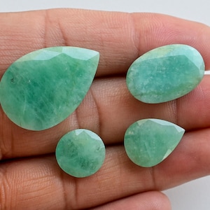 Emerald Mix Cut Stone Faceted Natural Loose Gemstone | Emerald for Jewelry Making | DIY Jewelry