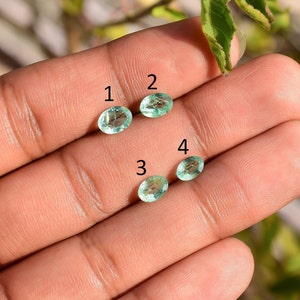 Columbian Emerald Oval Cut Stones | High Quality Natural Emerald Cut Stones with high Transparency For Jewelry Making image 2