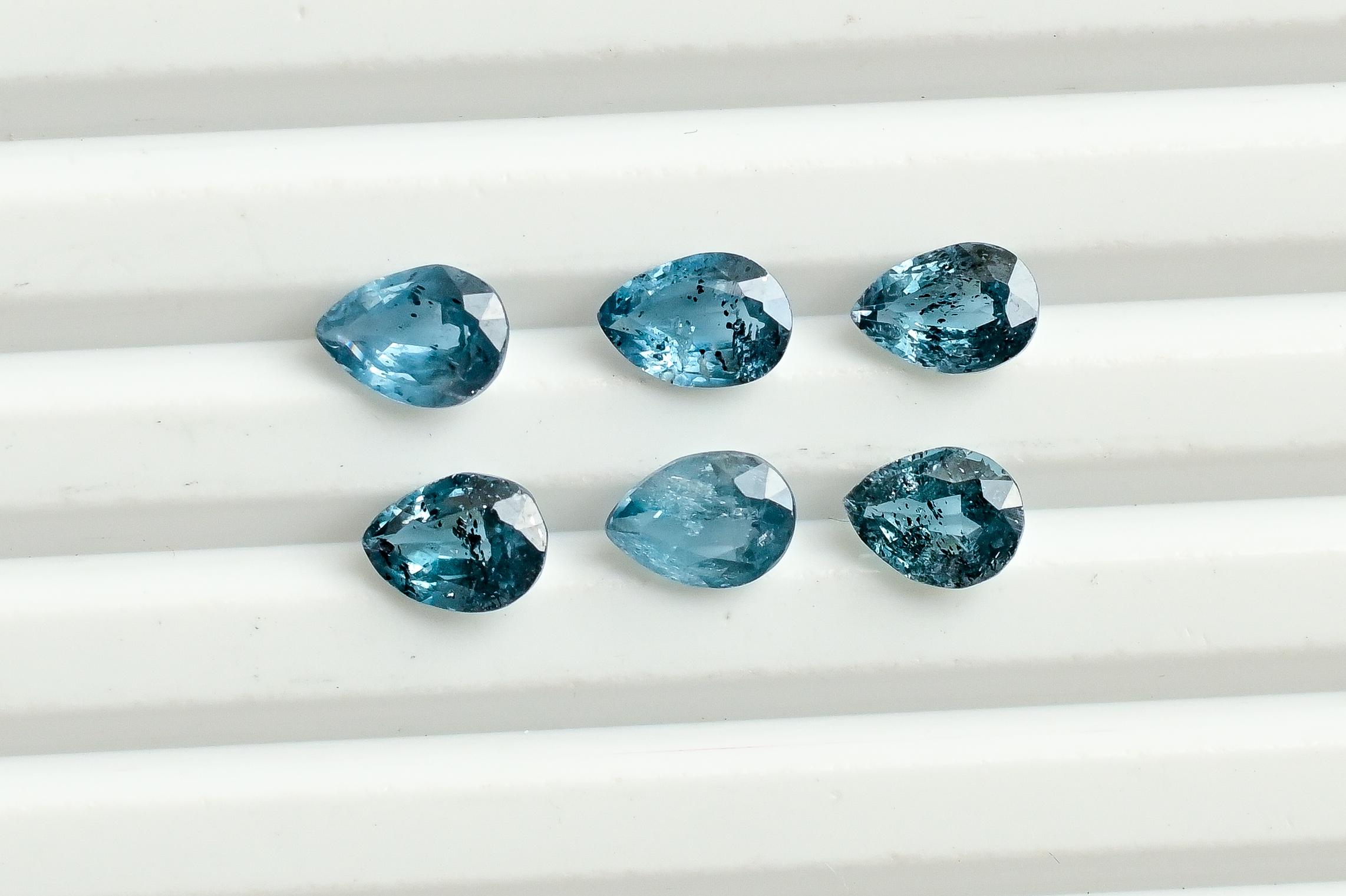 Kyanite Bleue Naturelle Du Népal - 7mm X 5.2mm - 0.89 Ct - Non Traitée - RARE