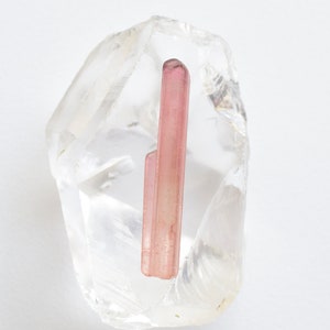 Pink Tourmaline Twin Rough Tube Stone 33x6x4 mm Natural Loose Gemstone | Genuine Loose Tourmaline | Natural Tourmaline Stone