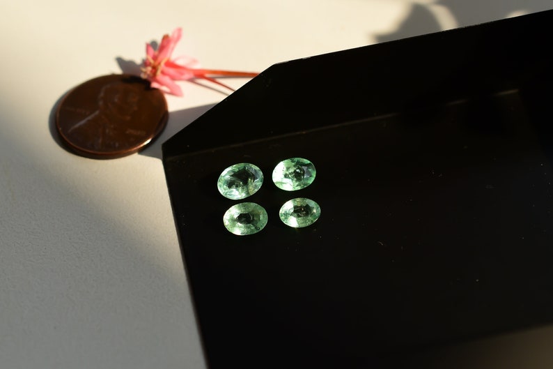 Columbian Emerald Oval Cut Stones | High Quality Natural Emerald Cut Stones with high Transparency For Jewelry Making image 1