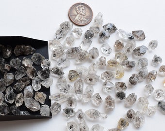 50 carat Herkimer Crystal Loose Rough | Natural Gemstones Loose Raw From Africa | Herkimer Rough Lot For Jewelry Making