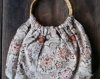 Tapestry Bamboo Handbag