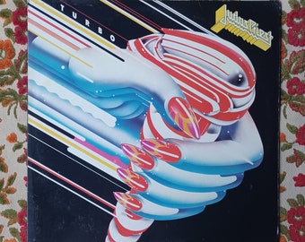 Vintage Judas Priest Turbo Album Vinyl LP Record Original 80s 12