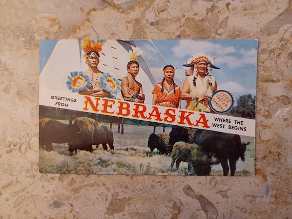 Vtg Nebraska Patch & Postcard Bundle - image 2