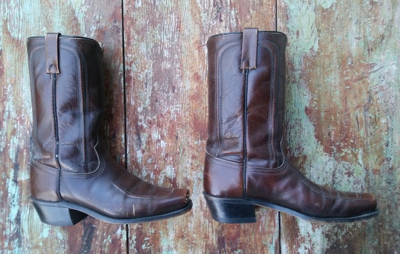 Men's stovepipe cowboy boots clearance