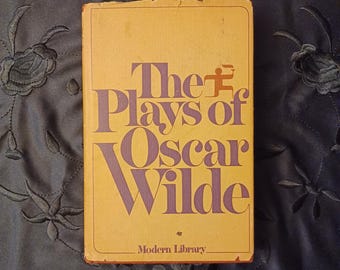 Vtg 1980s Plays of Oscar Wilde Hard Cover Book, Modern Library