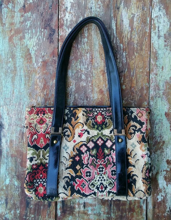 Vtg Gypsy Tapestry Purse