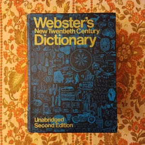 Vtg 1974 Webster&#39;s New Twentieth Century Dictionary, Unabridged 2nd Edition, 5&quot; Thick!