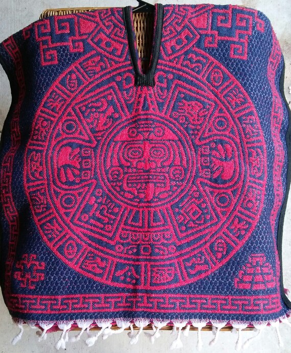 Aztec Calendar Poncho, OS - image 3