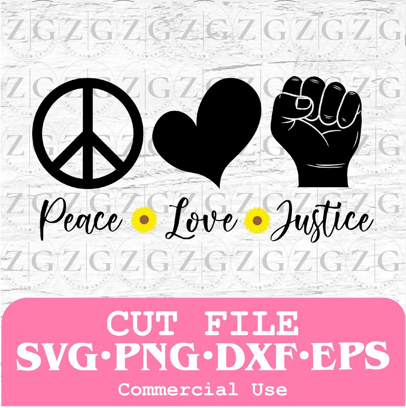 Free Peace Love Justice Svg 916 SVG PNG EPS DXF File