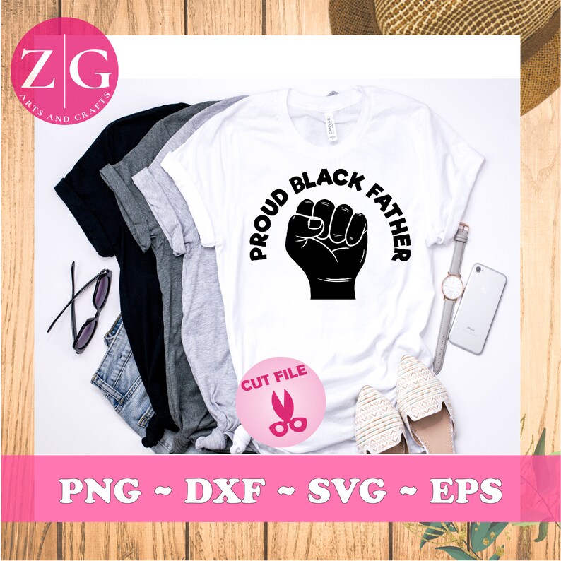 Download Proud Black Father Svg Dad Svg Fathers Day Svg Black Lives | Etsy