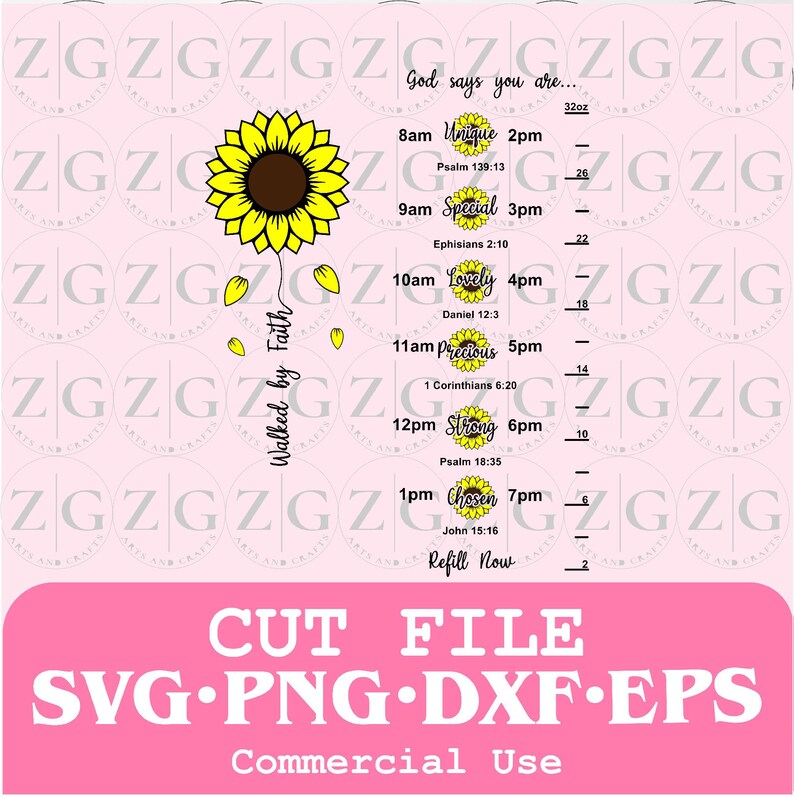 Free Free 72 Sunflower Water Bottle Tracker Svg SVG PNG EPS DXF File