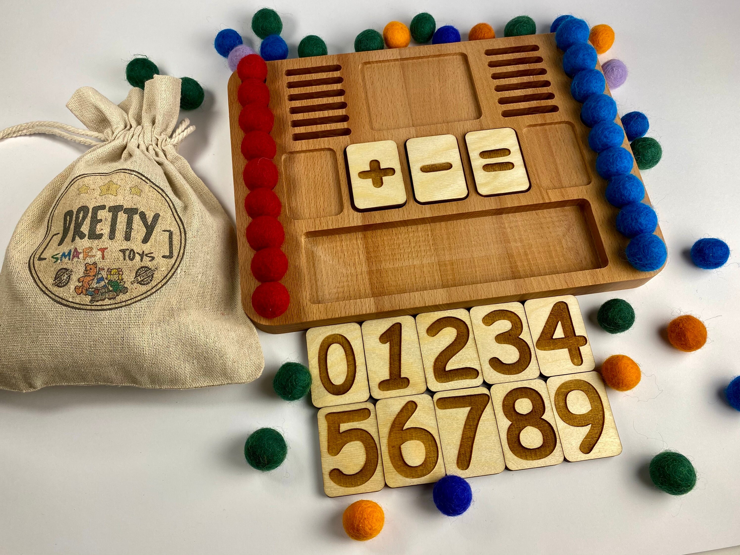 Montessori Wooden Math Board Learning Math Waldorf | Etsy