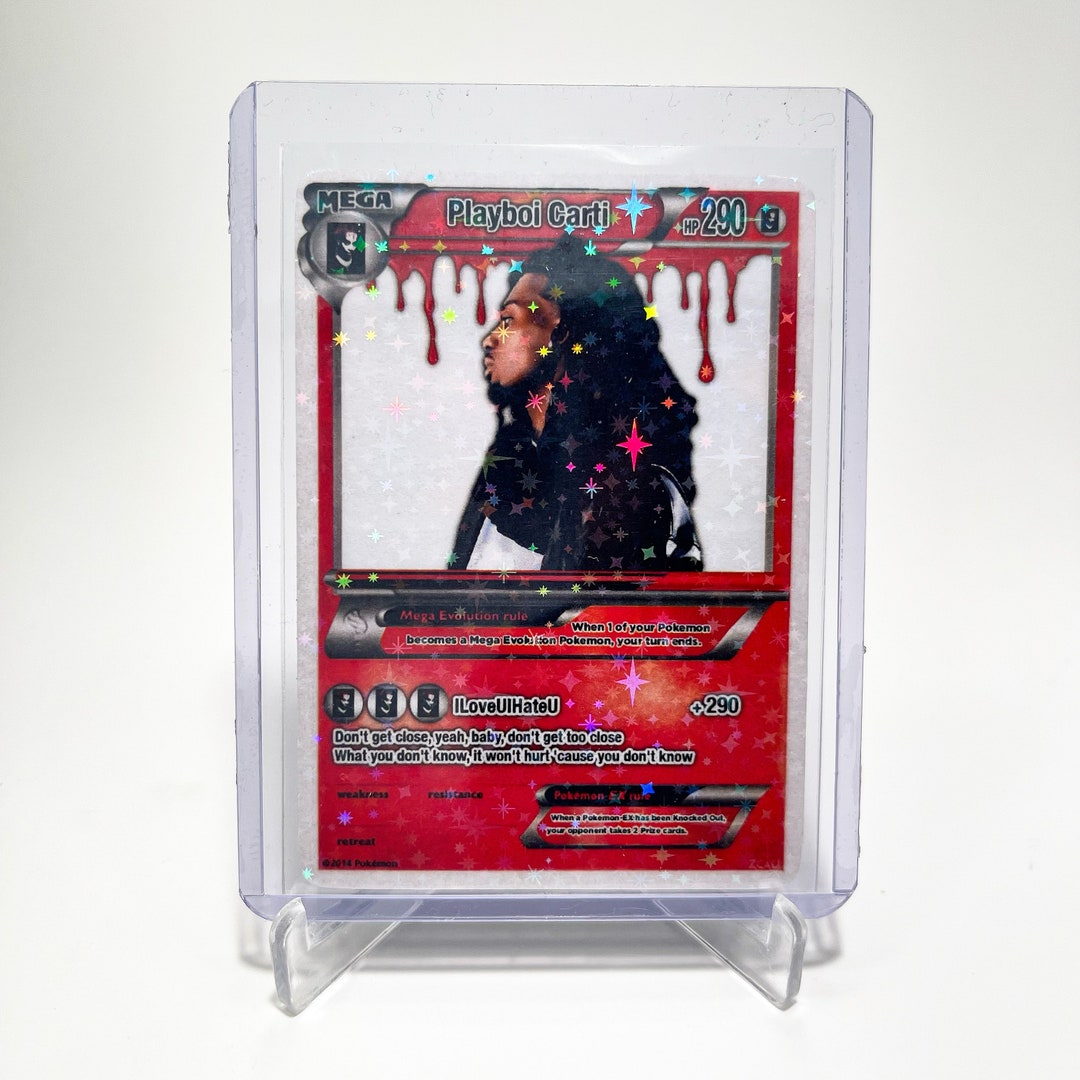Playboi Carti Pokémon Card Etsy