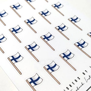 Finnish Flag -stickers, Suomi Finland suomenlippu