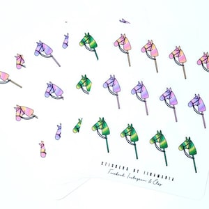 Hobby Horse Stickers, keppihevostarrat, keppihevonen ratsastus riding