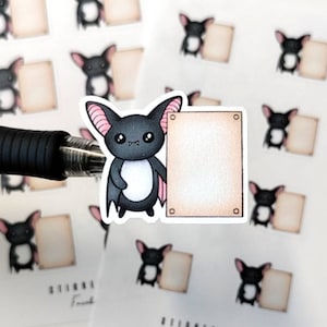 Luna the Bat Sign -stickers