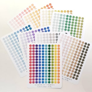 Small dot stickers, 9 different colors colorful ball dot spot sticker