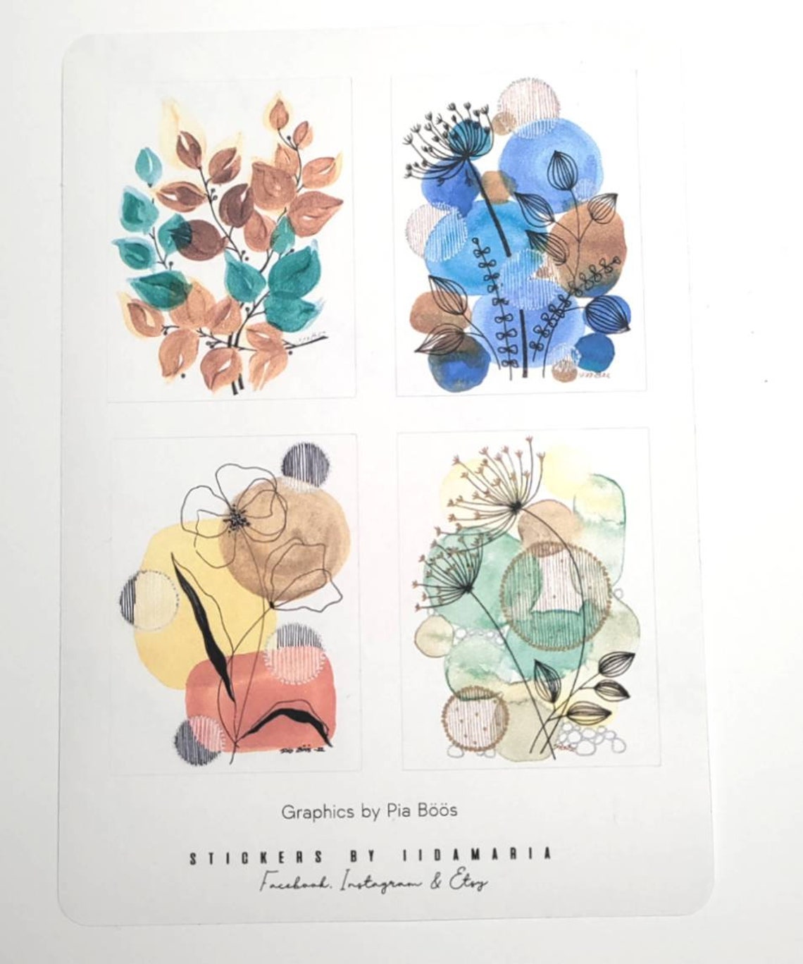 Pb Stickers PB Watercolor Box 2 Stickers - Etsy