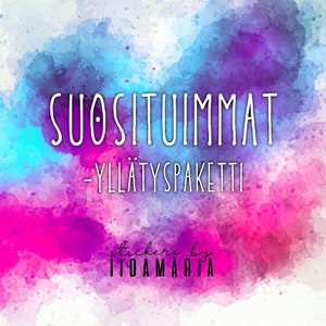 Suosituimmat -yllätyspaketti, all time favorites surprise sticker package