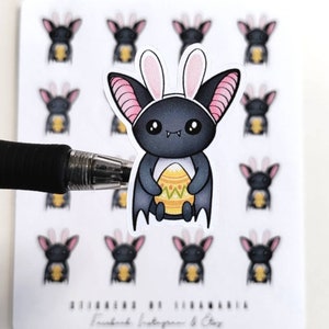 Luna the Bat Bunny Ears Easter -stickers