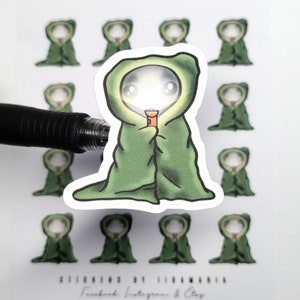 Luna the Bat Flashlight -stickers