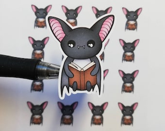 Luna the Bat Book Reading Stickers